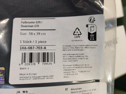Original OE Volkswagen Fußmatte 1K6087703A