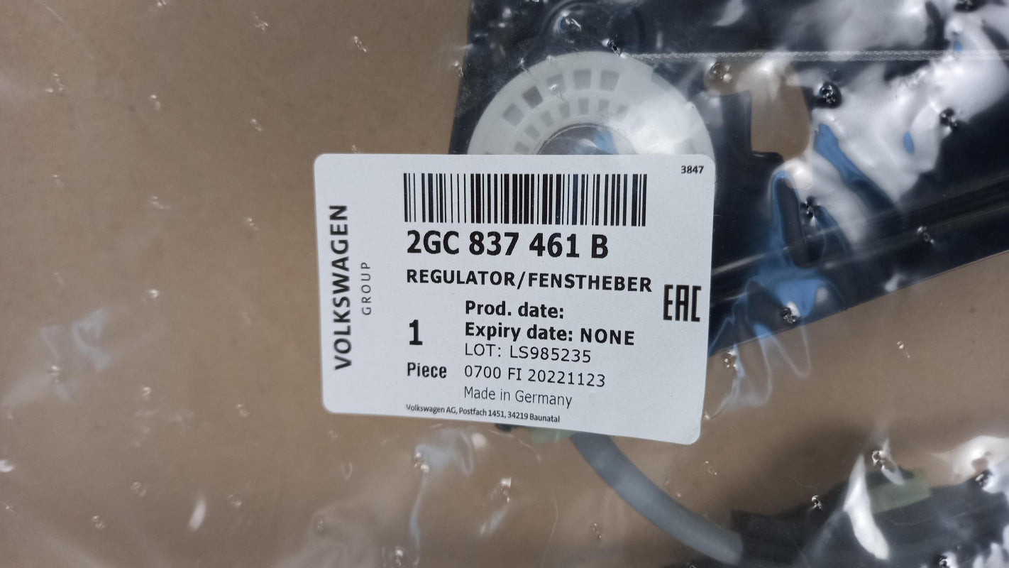 Original OE Volkswagen Fensterheber 2GC837461B