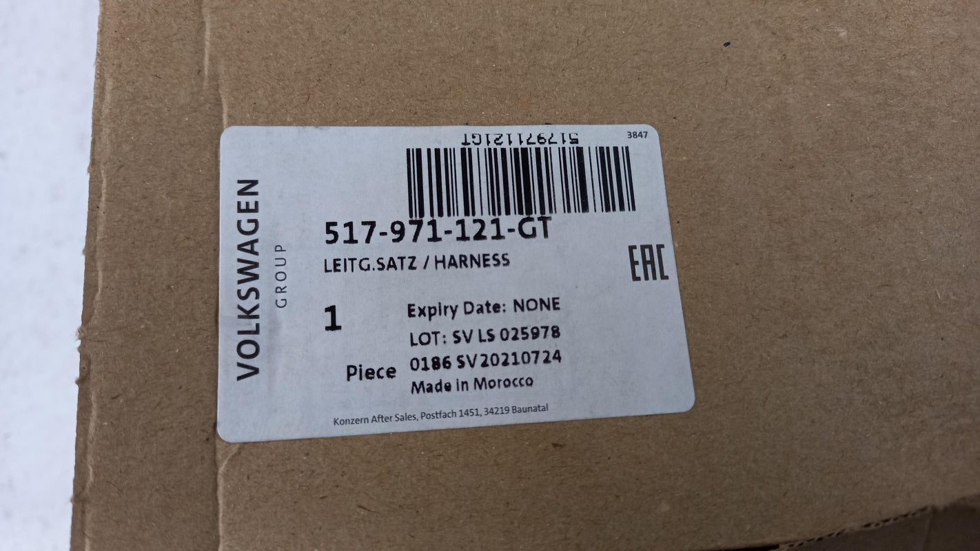 Original VW Golf Sportsvan Tür Kabelbaum vorne rechts 517971121GT