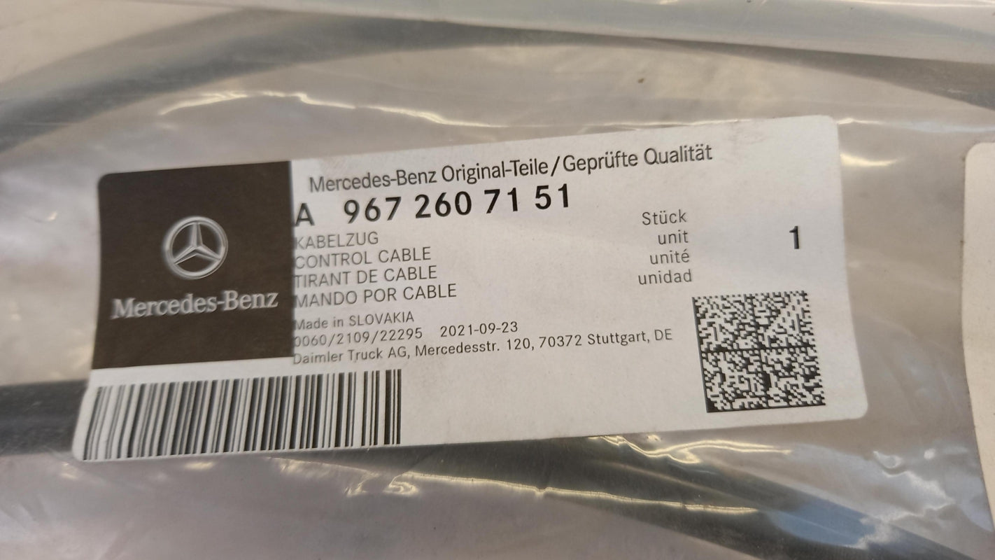 Original MERCEDES-BENZ  Atego Schaltgetriebe Seilzug A9672607151
