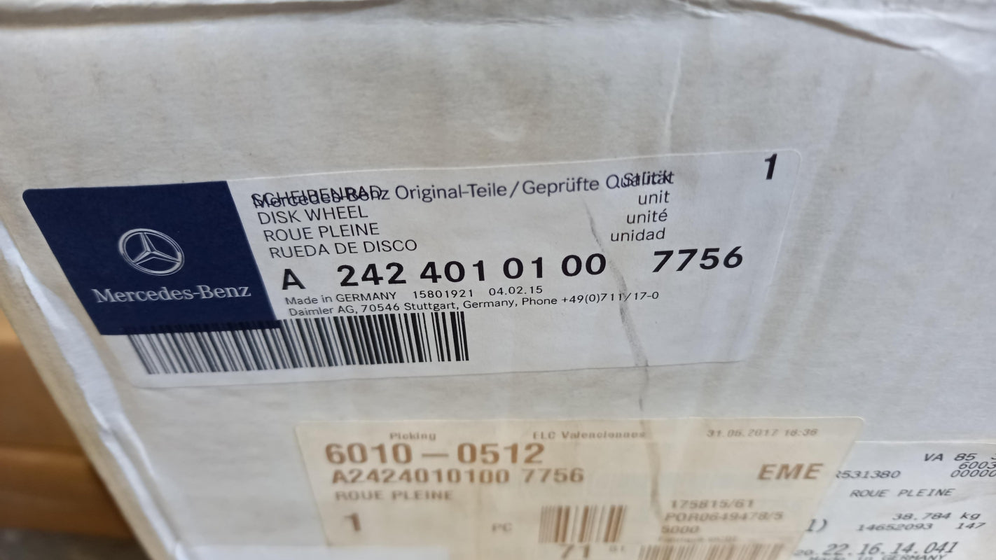 Original OE MERCEDES-BENZ Felge A24240101007756