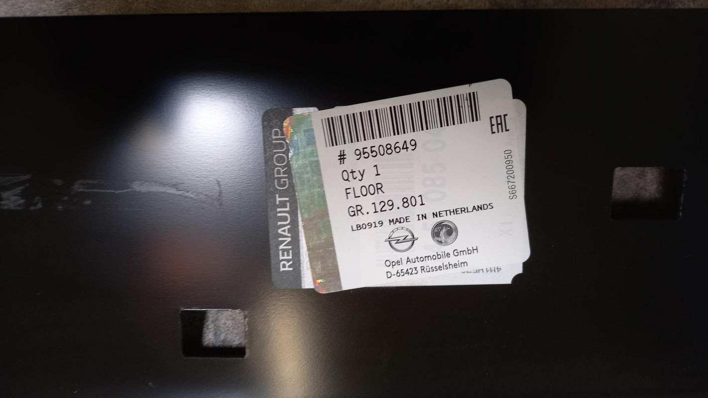 Original OE OPEL Heckblech Verstärkung 95508649