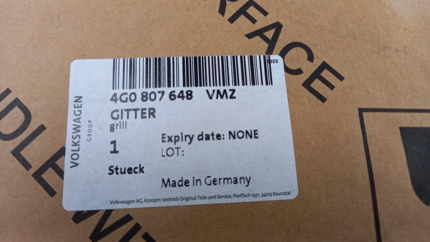 Original AUDI A6 4G 2015-2018 Stoßfänger Lüftungsgitter rechts 4G0807648VMZ