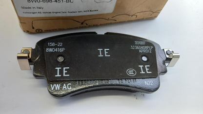 Original OE Volkswagen Bremsbeläge 8W0698451BC