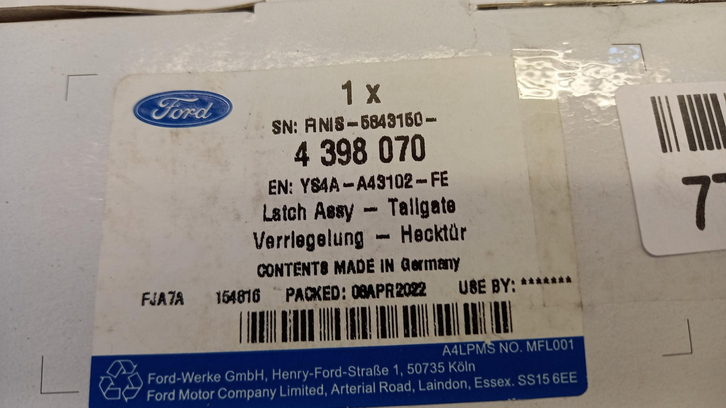 Original OE FORD Heckklappenschloss 4398070
