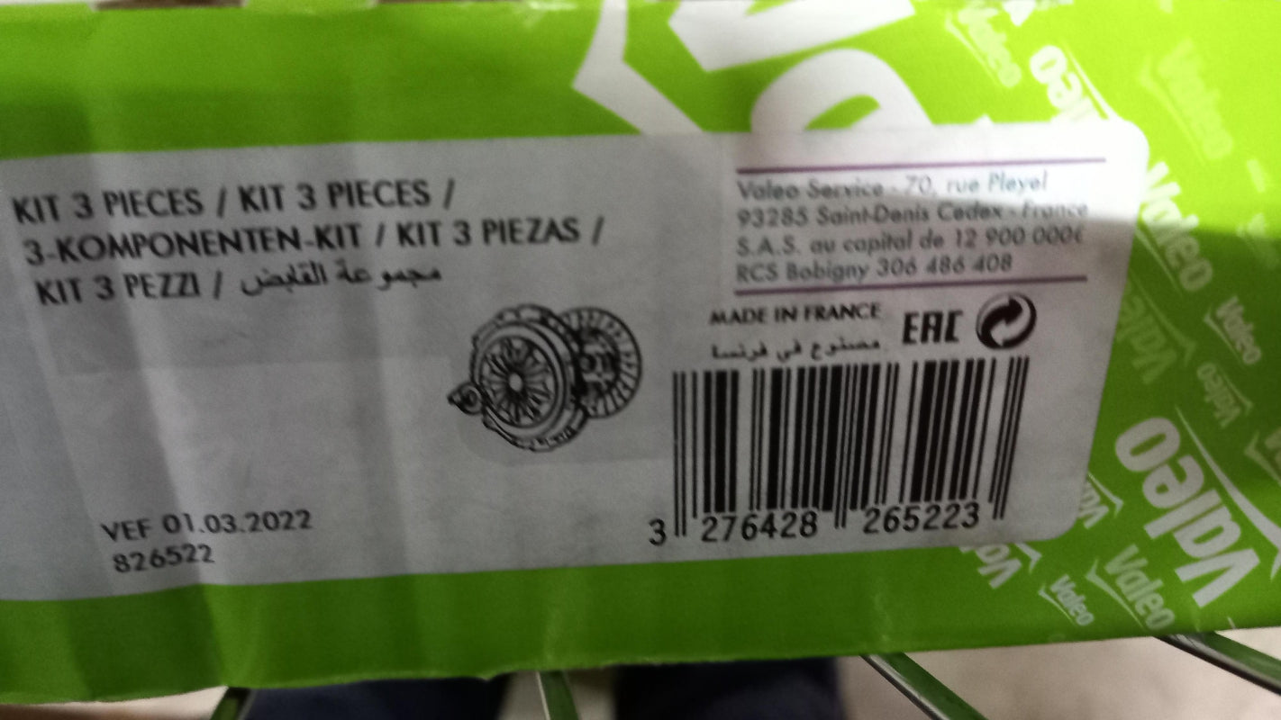 VALEO Kupplungssatz 826522