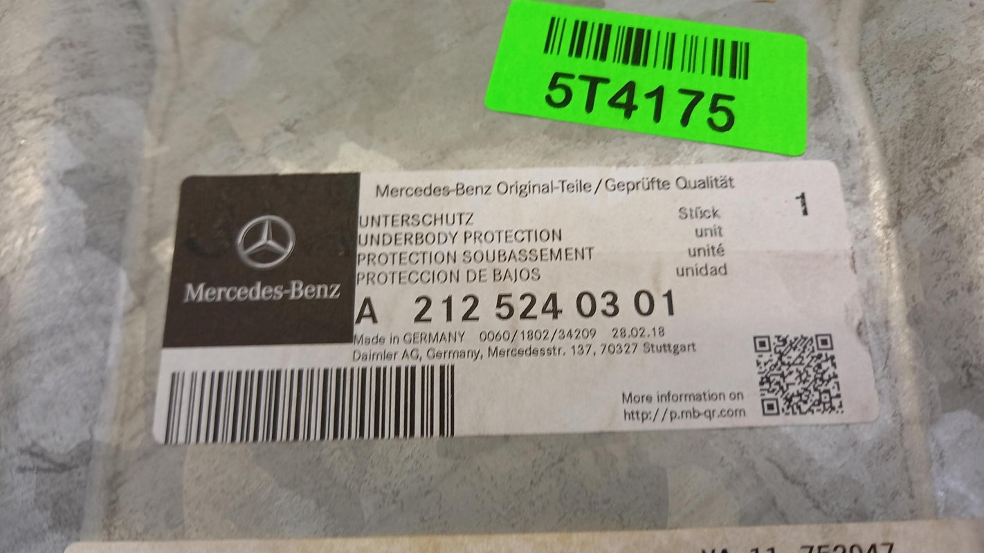 Original MERCEDES-BENZ GLK CLS E C-Klasse Unterfahrschutz A2125240301