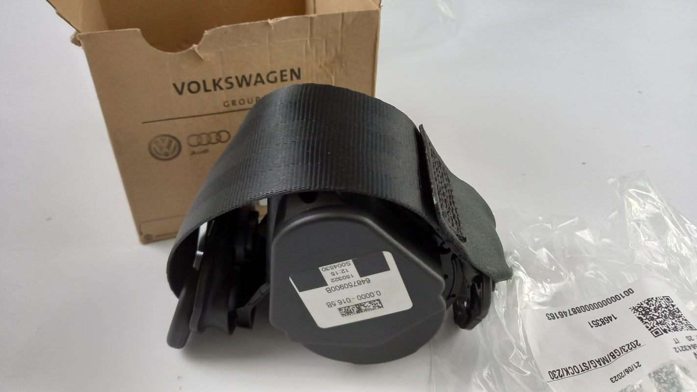 Original VW Caddy SB 2021- Sicherheitsgurt schwarz hinten mitte 2K7857807ARAA