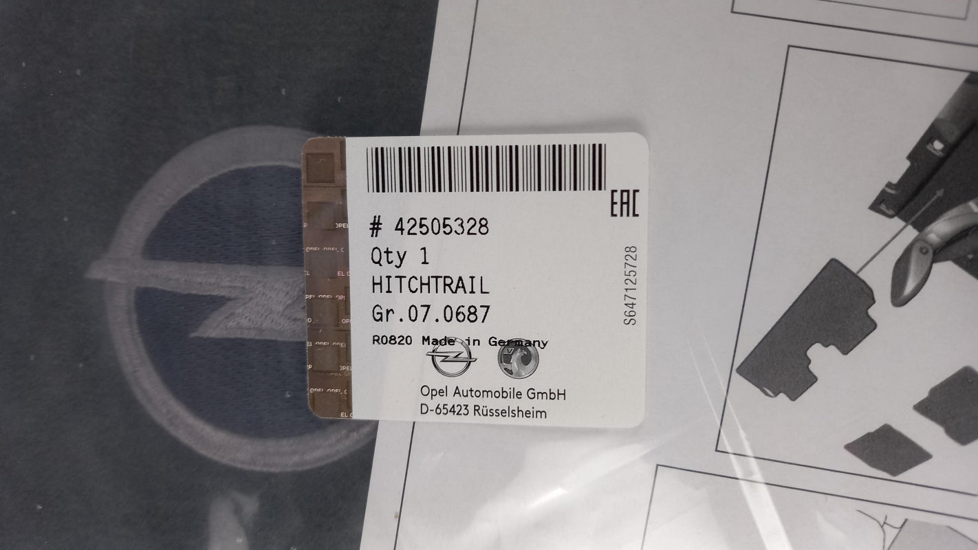 Original OPEL Ampera Fußmattensatz mit Scrapetex Velours schwarz 42505328