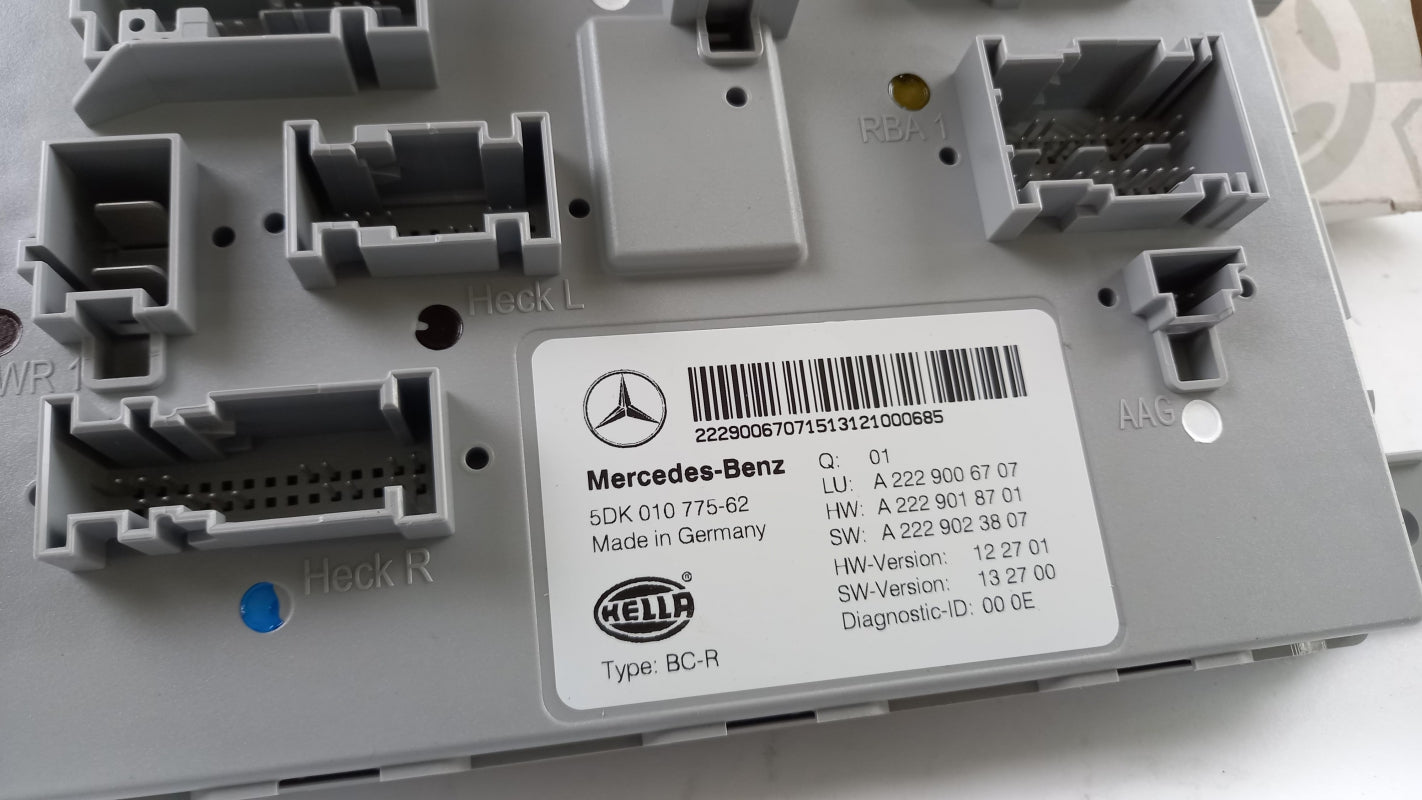 Original MERCEDES-BENZ S-klasse W222 Steuergerät SAM/SRB A2229006707