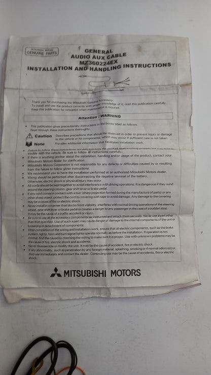 Original OE MITSUBISHI AUX-Anschlußkabel MZ360224EX