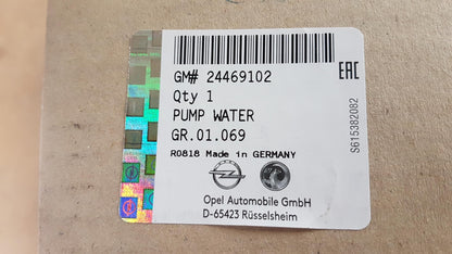Original OPEL Astra-H Corsa-D Meriva-A Tigra-B 1.0 1.2 1.4i Wasserpumpe 24469102