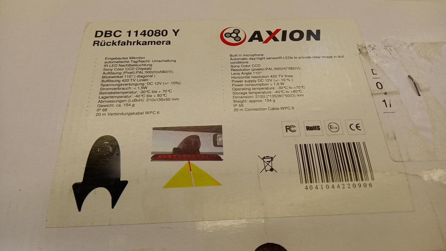 AXION Rückfahrkamera DBC114080Y