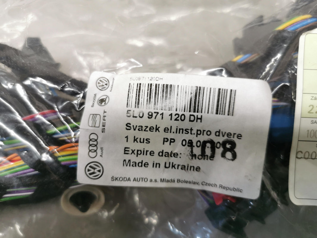 Original SKODA Yeti Tür Kabelbaum 5L0971120DH