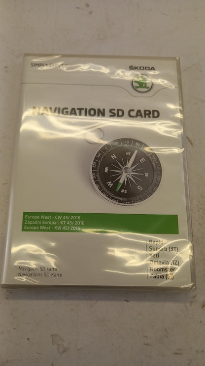Original SKODA Amudsen+ SD-Karte Europa West KW 45/2016 3T0051255R