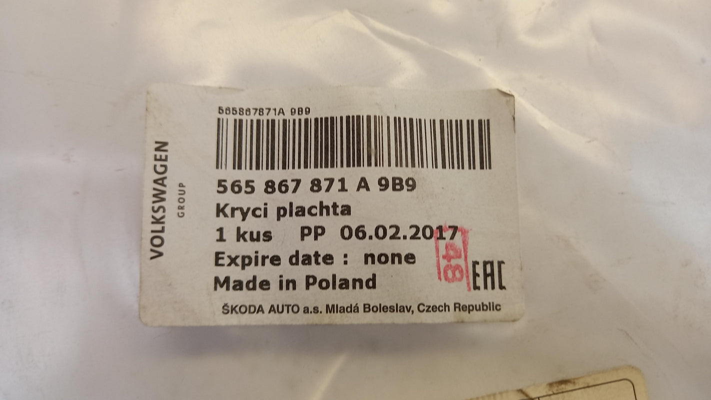 Original OE Volkswagen Sonnenschutzrollo 565867871A9B9