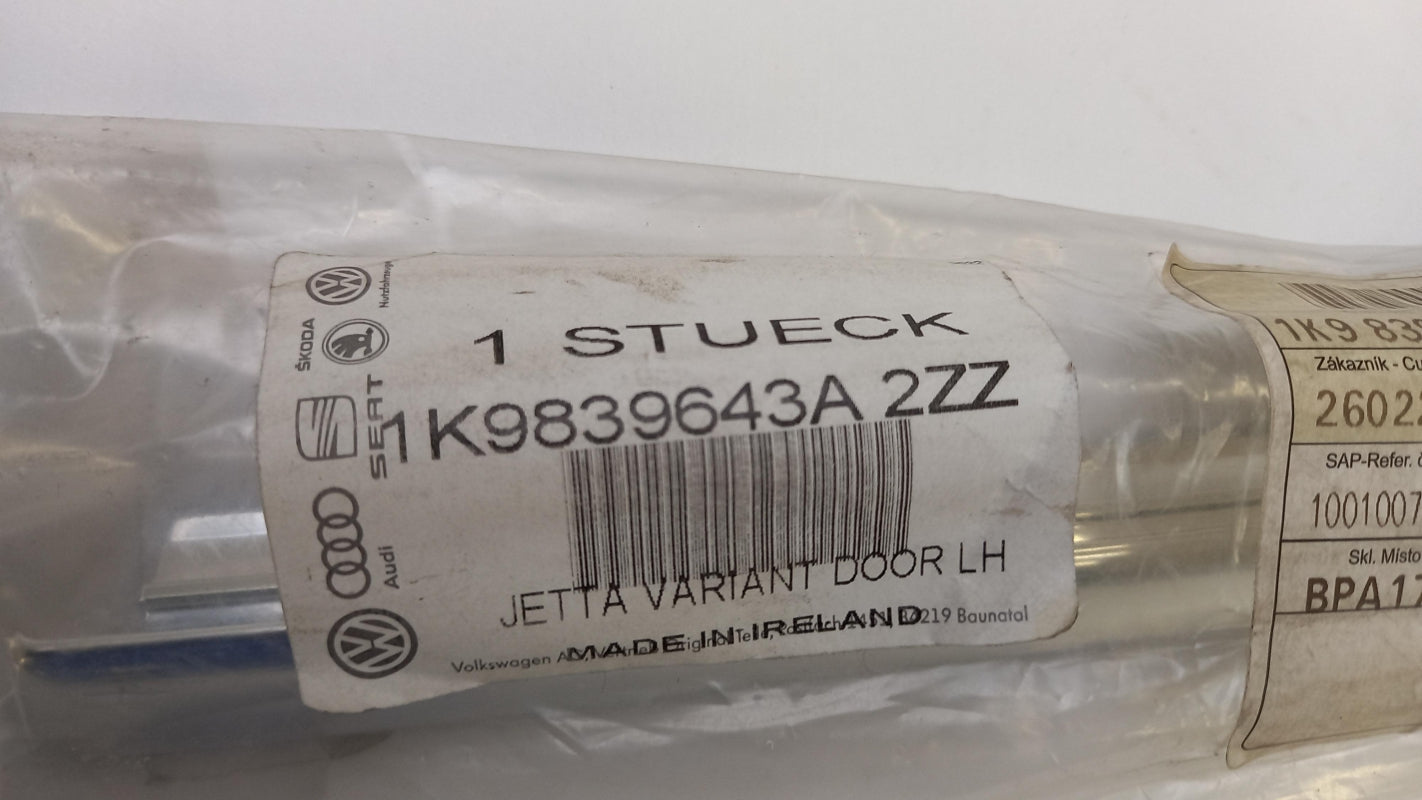 Original VW Golf VI Fenster Abdeckleiste chrom hinten links 1K9839643A2ZZ