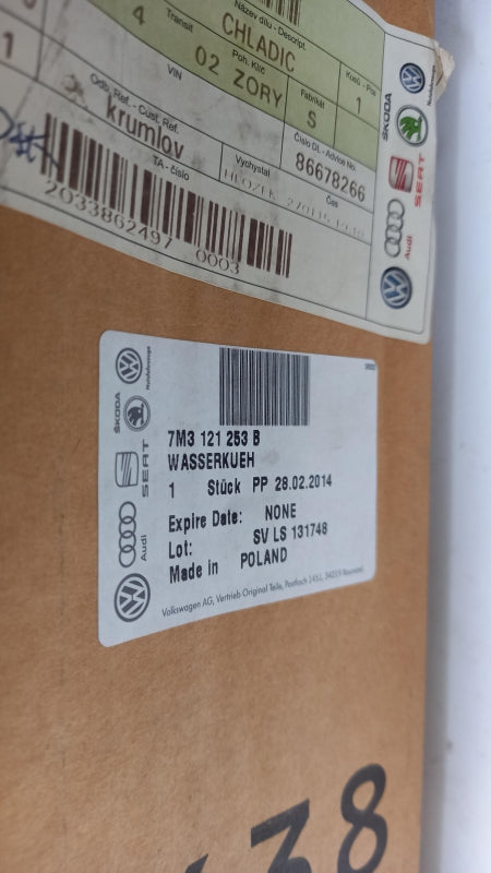 Original VW Sharan '01-'10 SEAT Alhambra '01-'10 Kühler Wasserkühler 7M3121253B