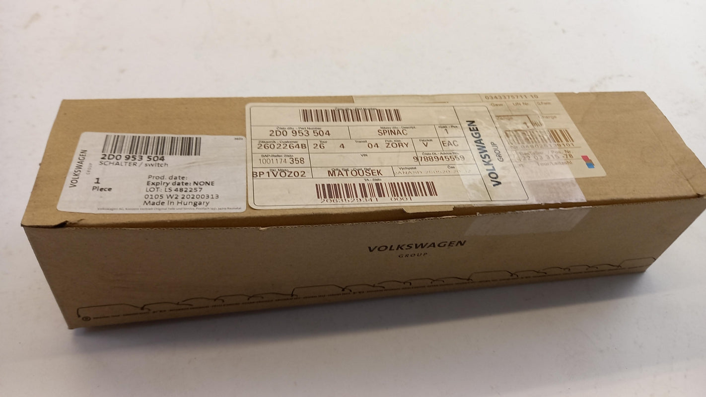 Original OE Volkswagen Tempomatschalter 2D0953504
