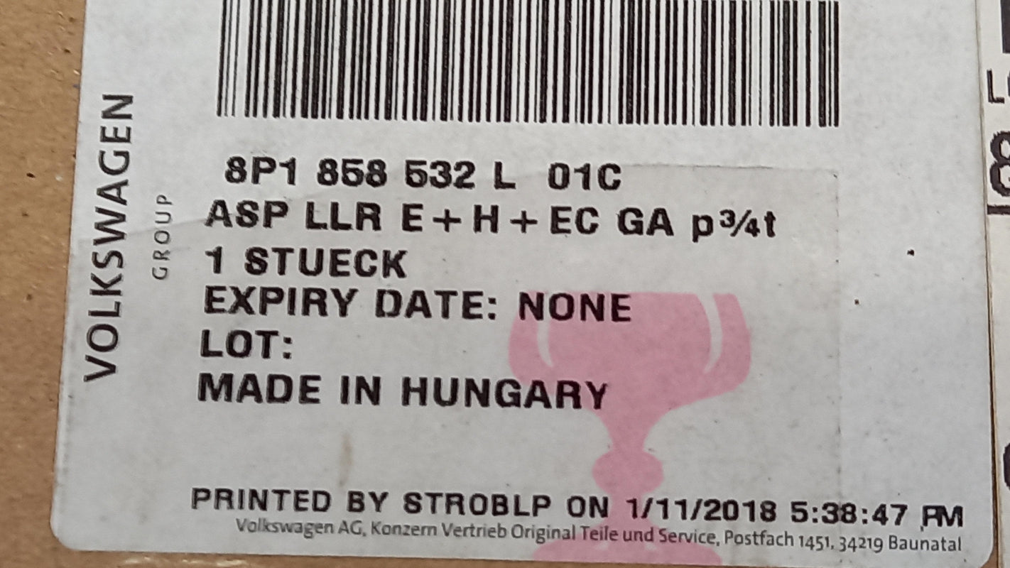 Original AUDI A3 II (2004-2008) Außenspiegel Rückspiegel Rechts 8P1858532L01C