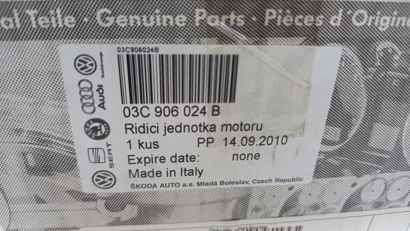 Original SKODA Fabia 5J 2007-2010 Motorsteuergerät 03C906024B