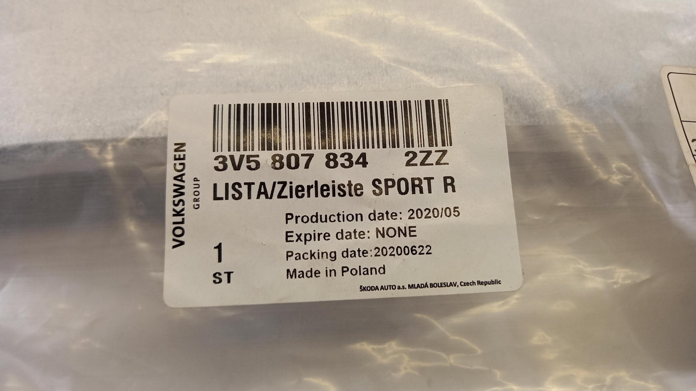 Original OE Volkswagen Stoßstangen Zierleiste 3V58078342ZZ