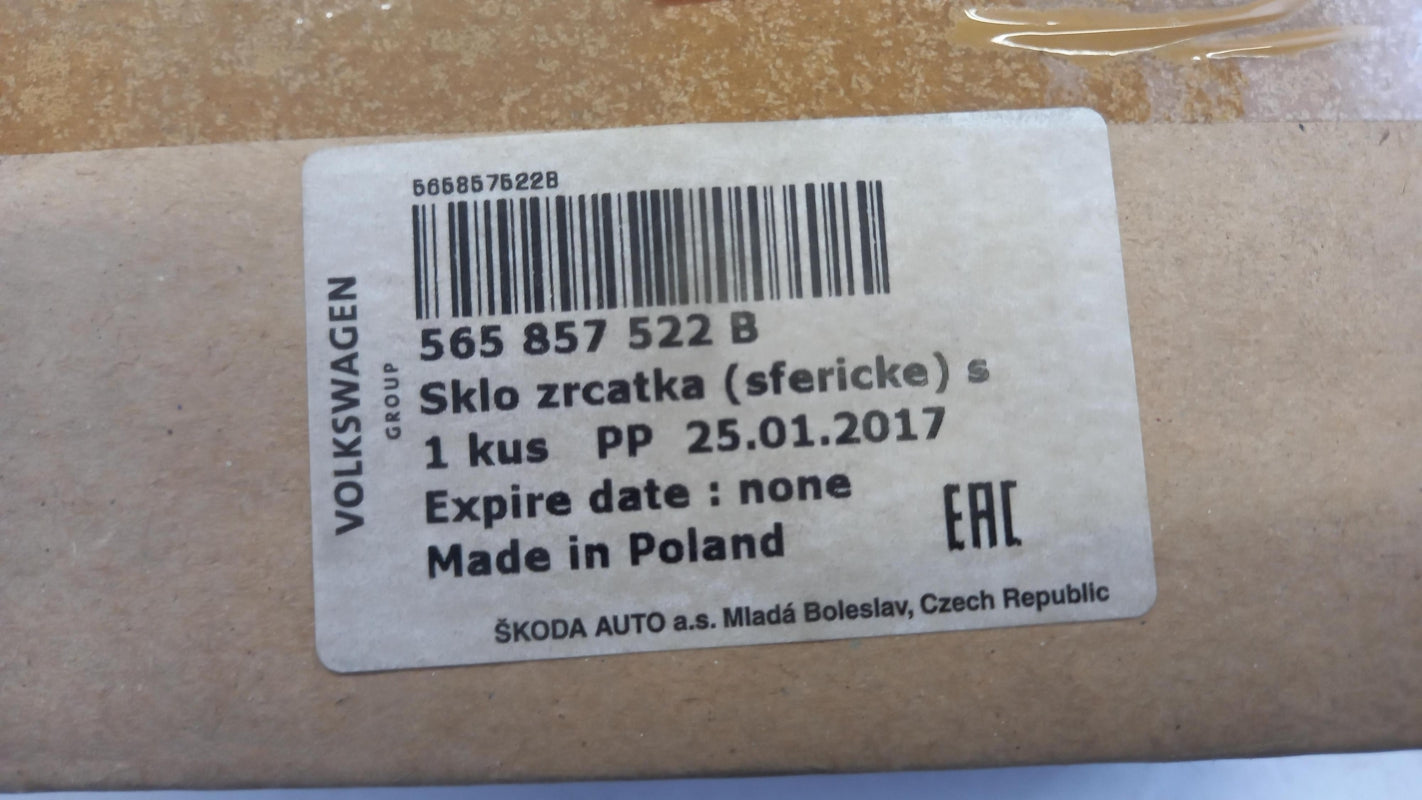 Original VW SKODA Kodiaq Außenspiegelglas vorne rechts 565857522B