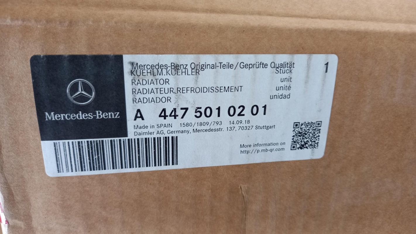 Original OE MERCEDES-BENZ Wasserkühler A4475010201