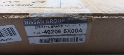 Original NISSAN Navara D40 Pahtfinder R51 Bremsscheibe 1-Stück vorne 402065X00A