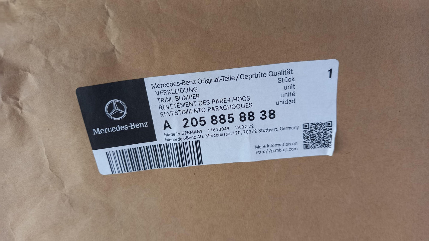 Original OE MERCEDES-BENZ Stoßfängerabdeckung A2058858838