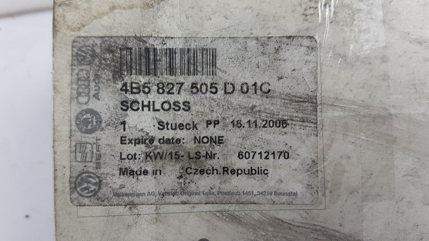 Original AUDI A6 RS6 Heckklappenschloss satinschwarz innen 4B5827505D01C