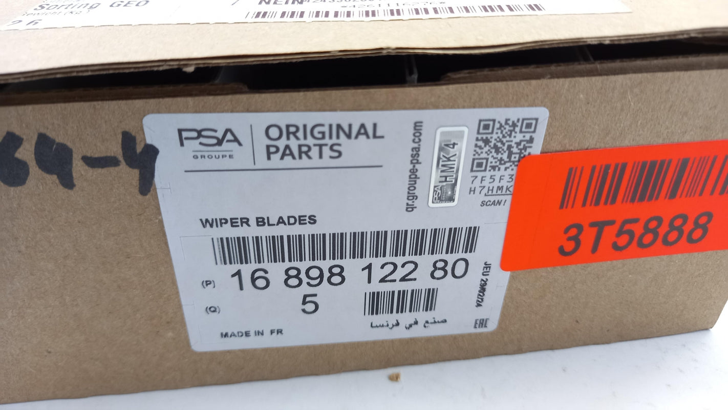 Original PSA OPEL Zafira-B 700/550mm Wischerblättersatz (2st) vorne 1689812280