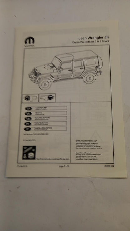 Original CHRYSLER JEEP Wrangler III (JK) 2007-2018 Türzierleisten Satz ECOP4030
