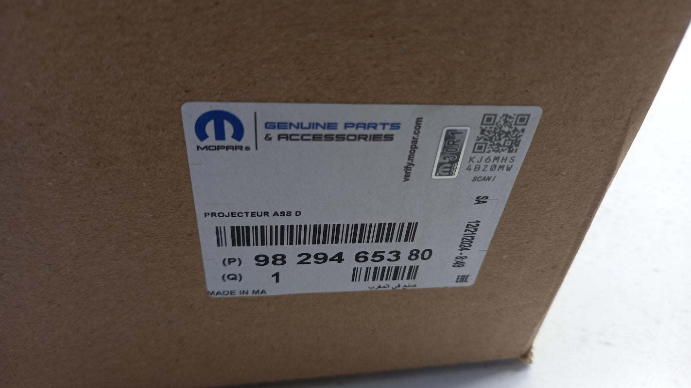 Original OPEL Corsa F Scheinwerfer Halogen mit Glühbirnen Rechts 9829465380