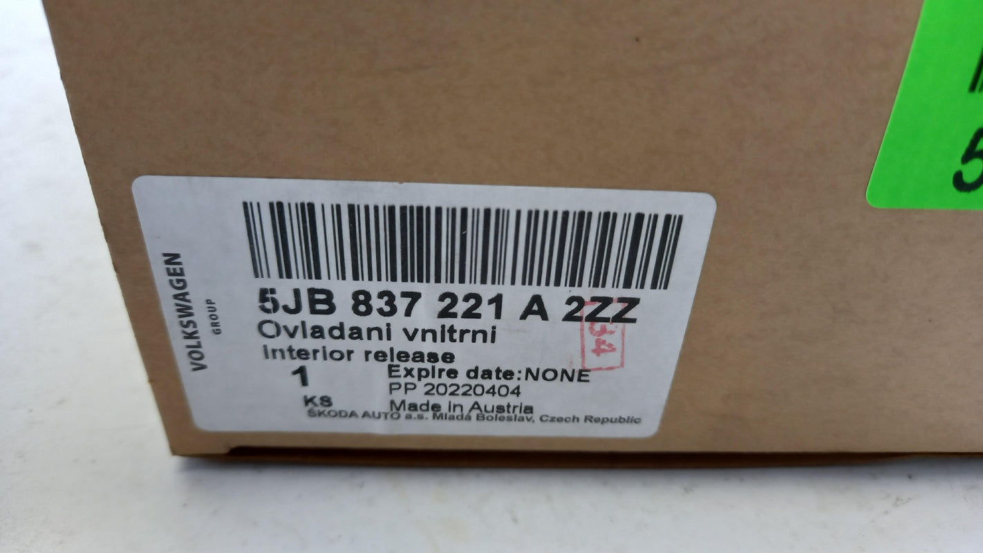 Original SKODA Rapid NH SEAT Toledo KG Türgriff innen hinten links 5JB837221A2ZZ