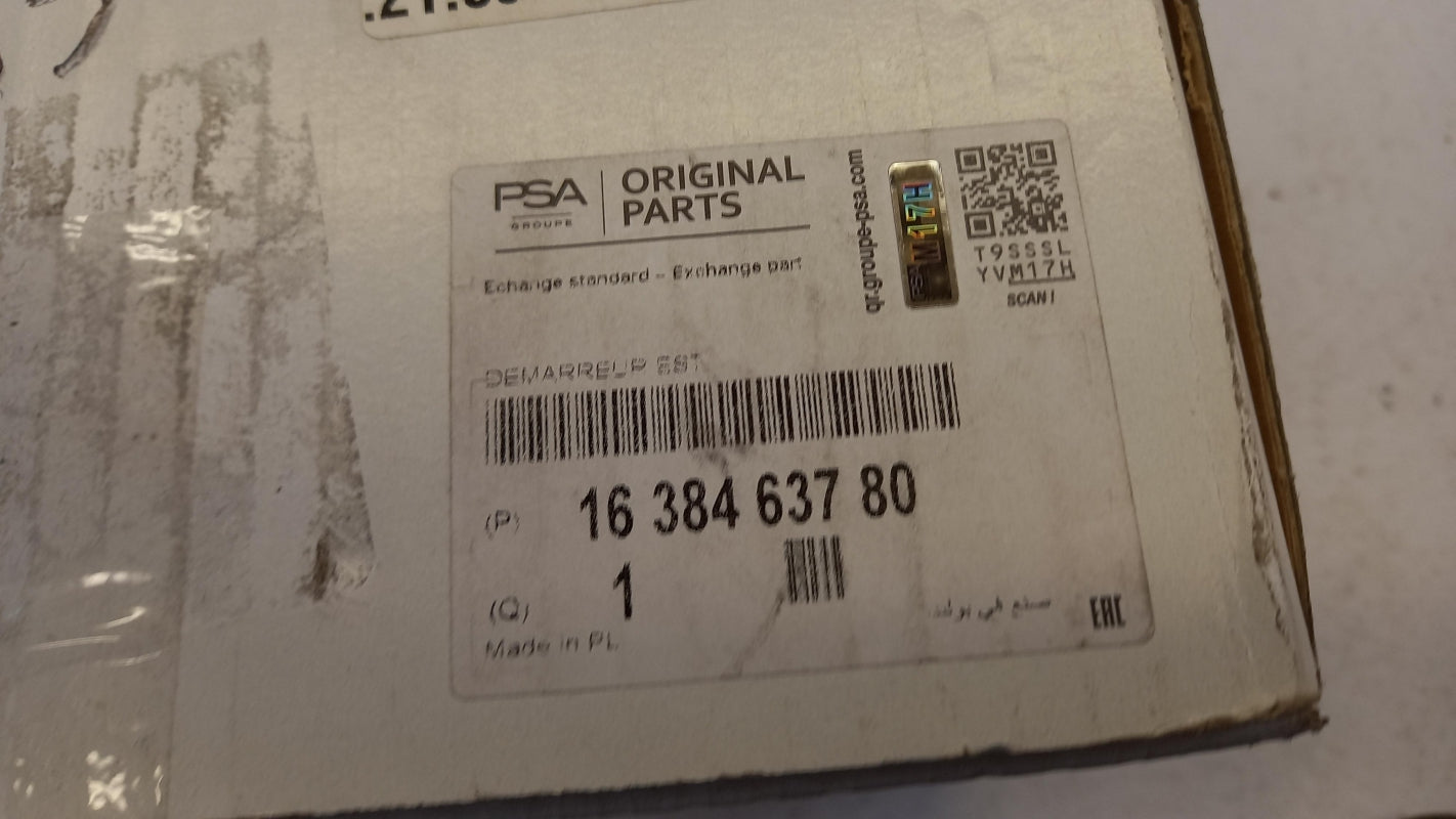 Original OE Peugeot Anlasser 1638463780