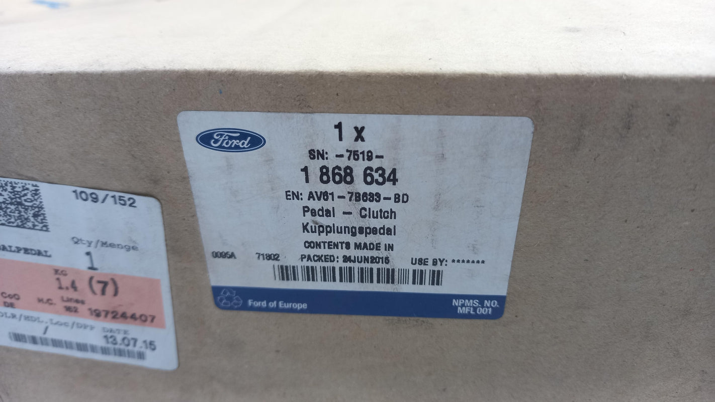 Original OE FORD Kupplungspedal 1868634