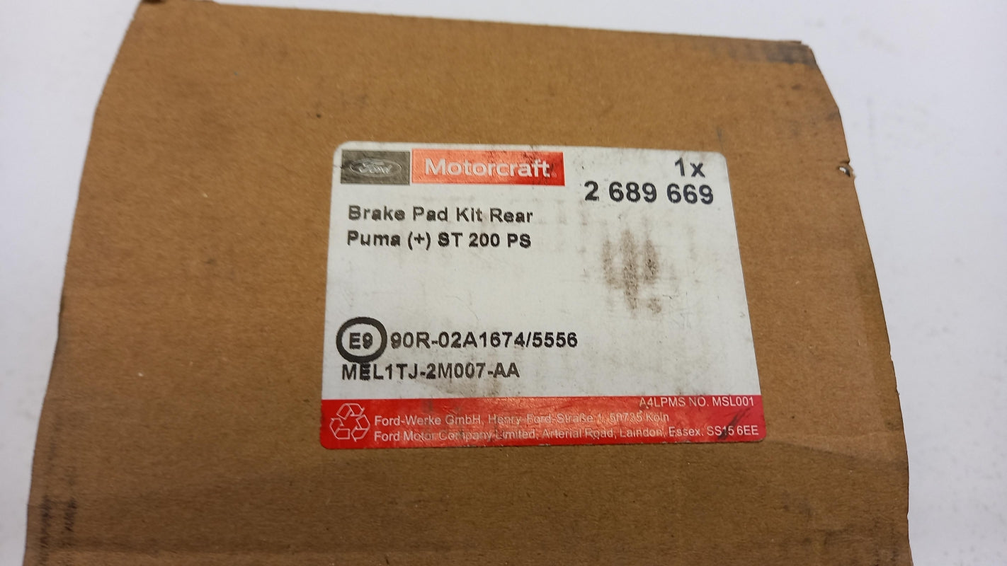 Original OE FORD Bremsbeläge 2689669
