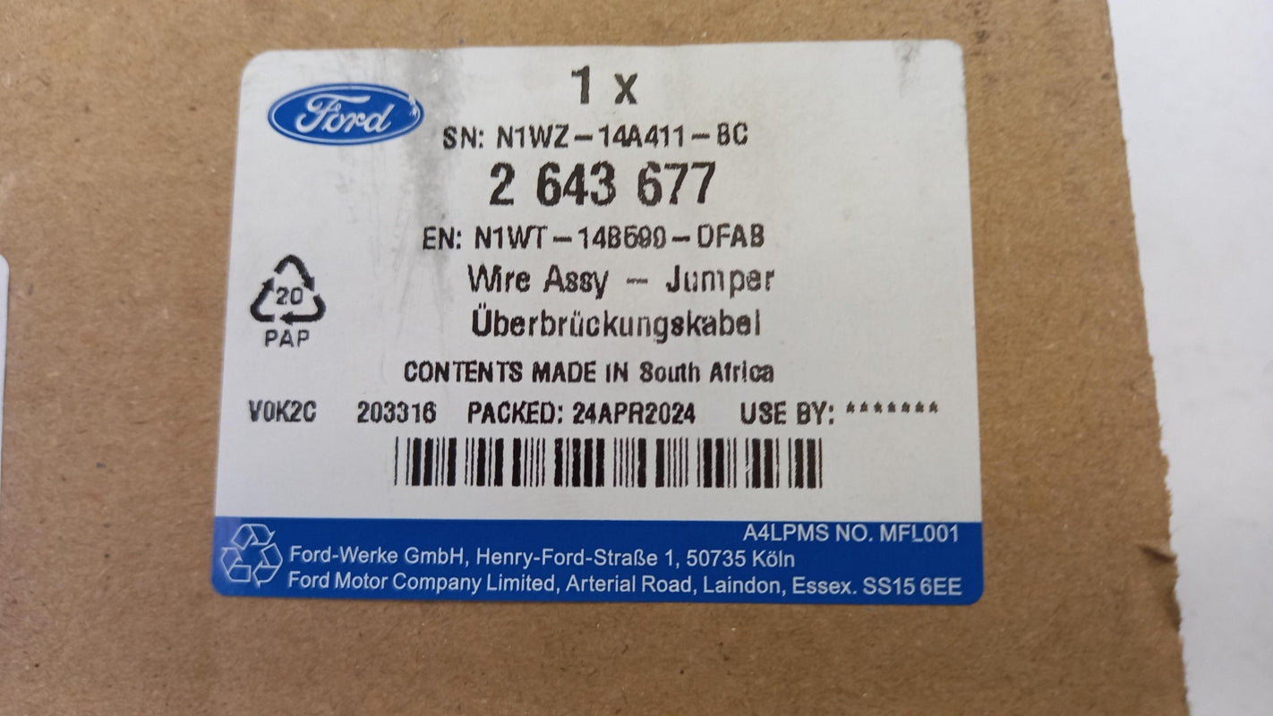 Original FORD Ranger T6 2.0 EcoBlue Überbrückungskabel 2643677