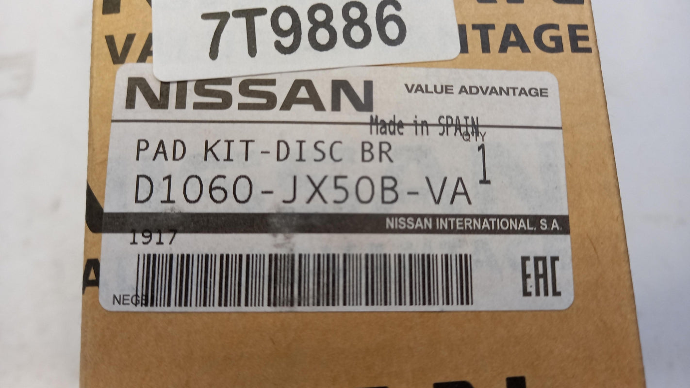 Original NISSAN NV 200 Bremsbeläge vorne D1060JX50BVA