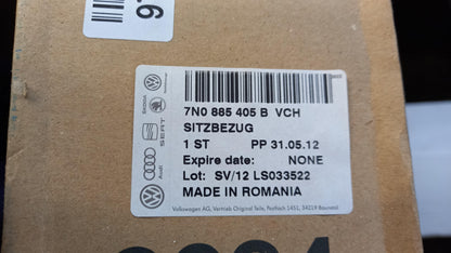 Original VOLKSWAGEN Sharan SEAT Alhambra Sitzbezug 7N0885405BVCH
