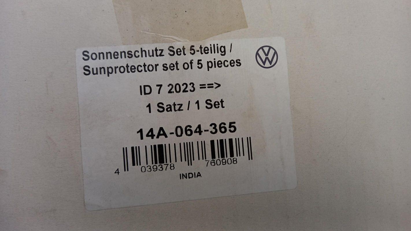 Original VW ID.7 ED 2024- Sonnenschutz Set 5-teilig 14A064365