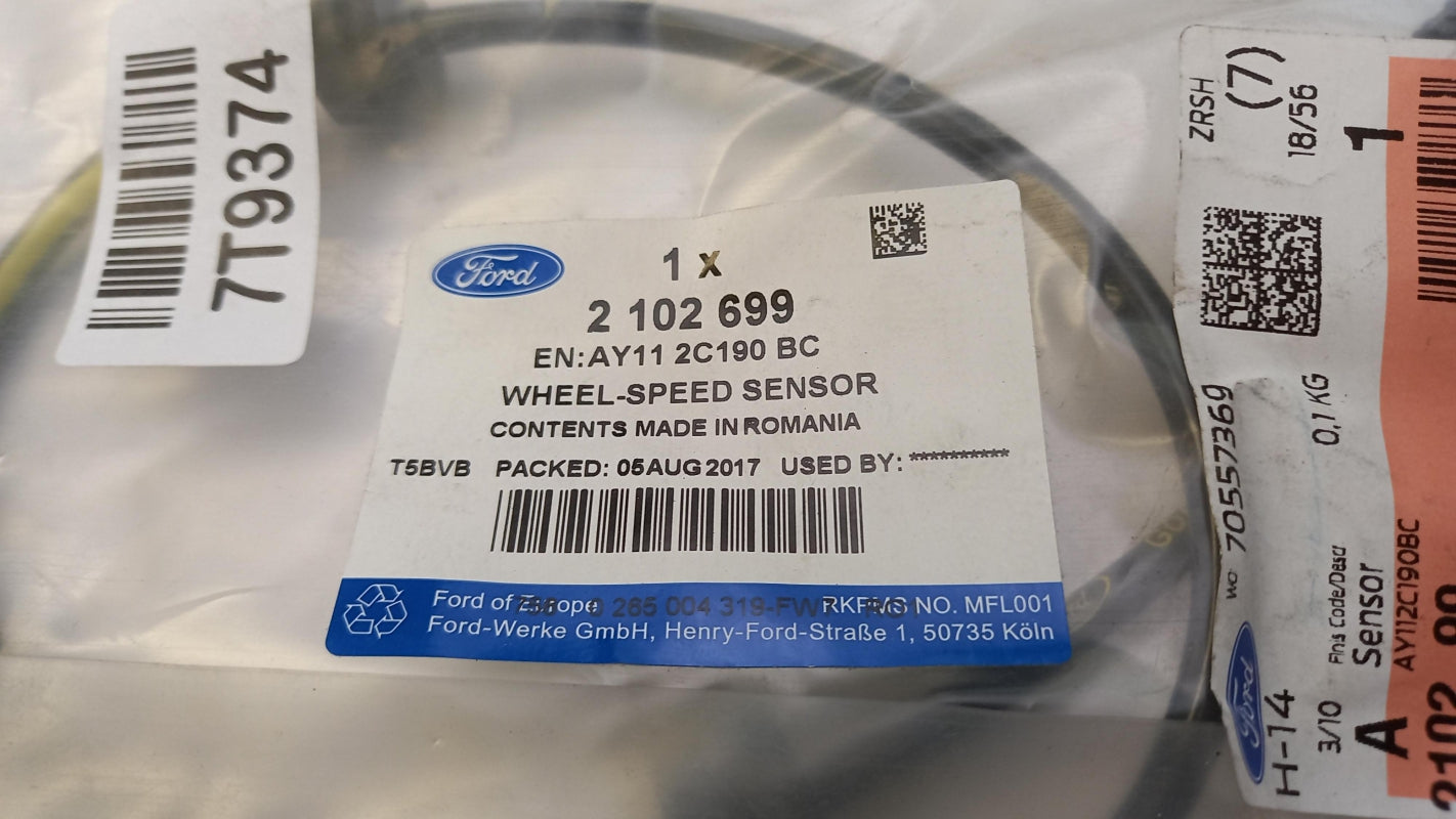 Original FORD B-Max (JK) Raddrehzahlsensor hinten 2102699