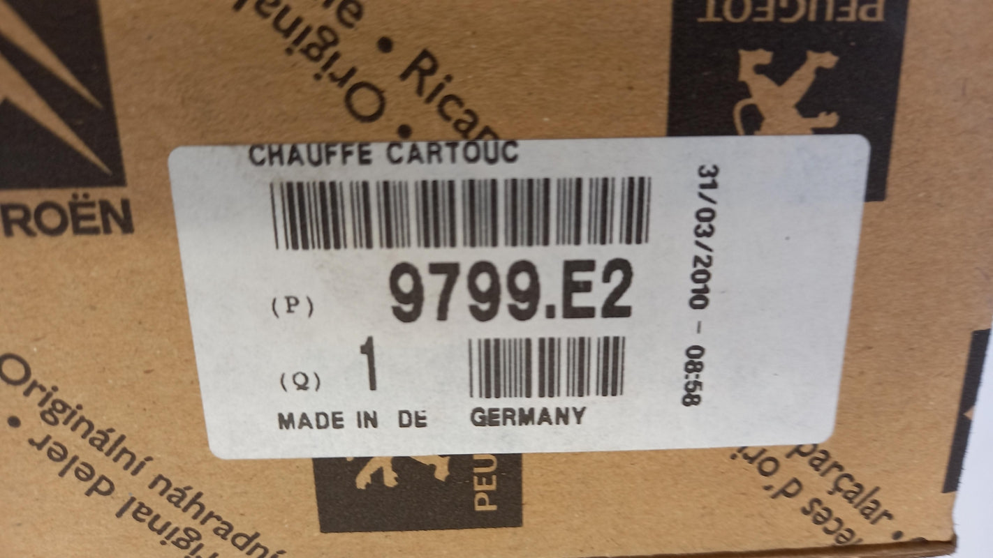 Original PEUGEOT CITROEN Kartuschen-Vorwärmbox 9799E2