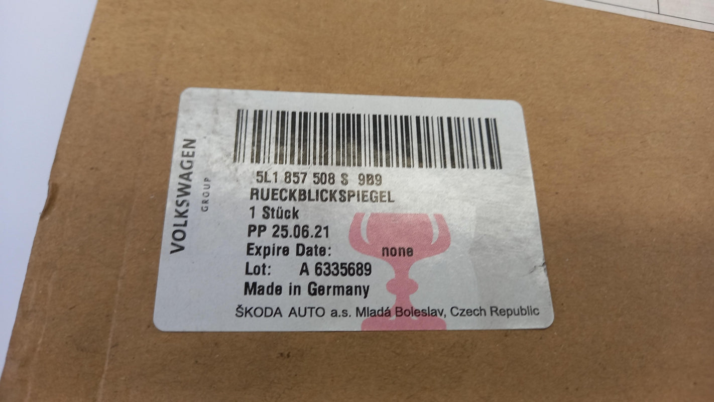 Original SKODA Yeti 5L Außenspiegelgehäuse satinschwarz rechts 5L1857508S9B9