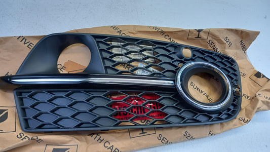 Original AUDI Q5 8R Luftführungsgitter satinschwarz-chrom rechts 8R0807682QBJI
