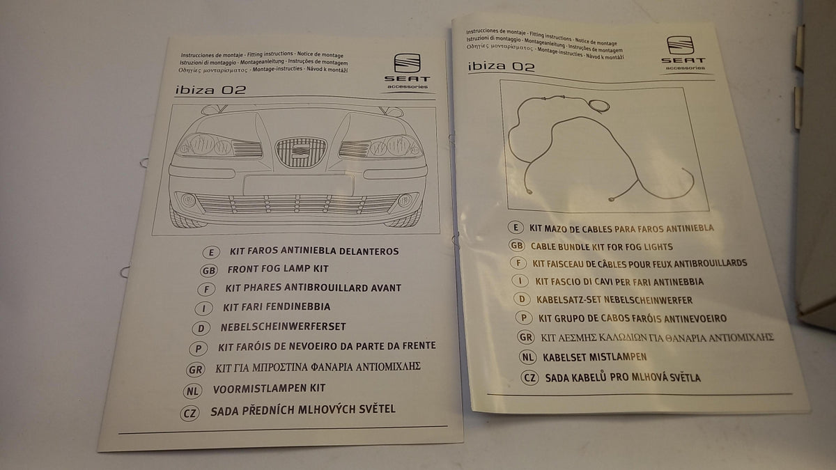 Original SEAT Cordoba Ibiza 6L Halogen Nebelscheinwerfer Satz 6L0052160