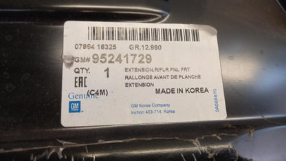 Original CHEVROLET Spark Bodenplatte Verlängerung 95241729