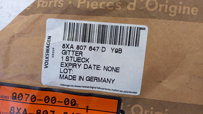 Original AUDI A1/S1 8X Luftführungsgitter schwarz-glänzend links 8XA807647DY9B