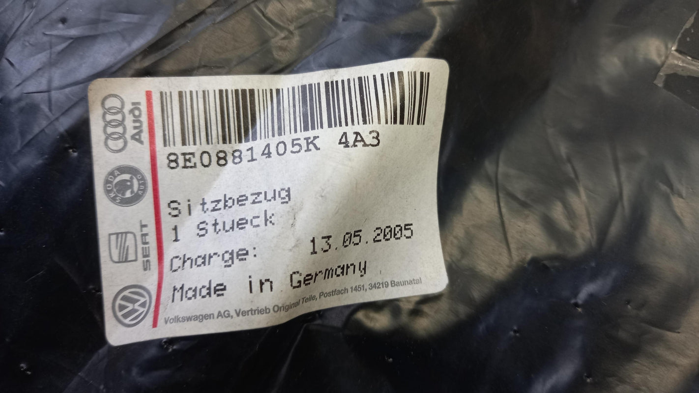 Original AUDI Audi A4 S4 Avant quattro (2001-2005) Sitzbezug links 8E0881405K4A3